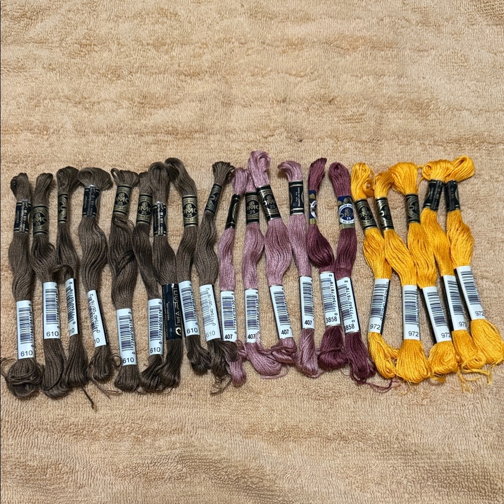 SET OF 20 DMC Assorted Embroidery Floss Set 8m/8.7 yd